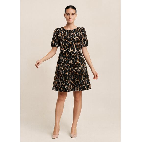 Cras Tricia Quilted Puff Sleeve Mini Dress Size Extra Small NWOT - Picture 1 of 6